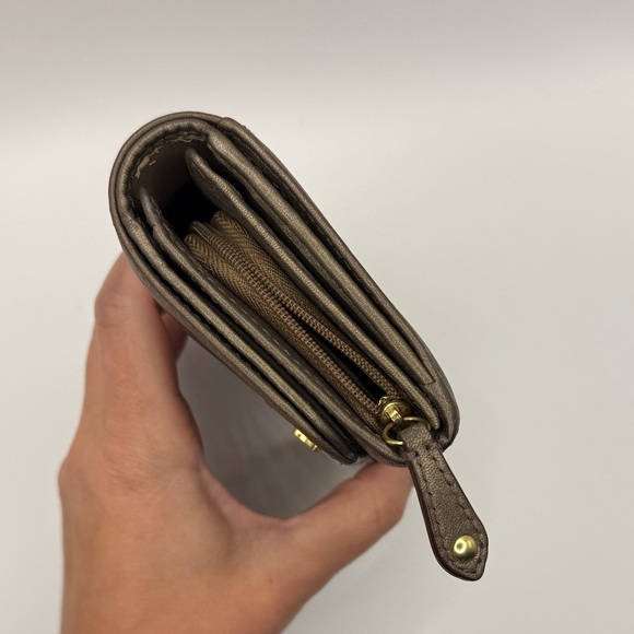 Coach Madison Pleated Leather Accordion Zip Wallet - Picture 6 of 11